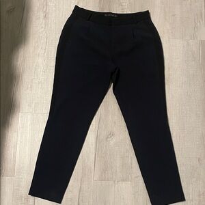 Zara Basic navy with black detail trousers